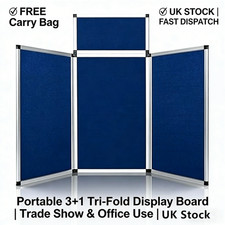 Tri fold display board - 3+1, tri-fold