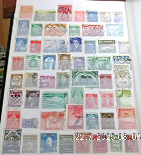 Lot very old stamps from - of,