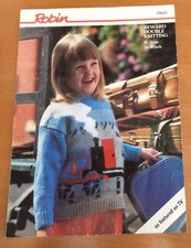 Robin Child's Thomas The tank Engine Sweater Knitting Pattern 13633