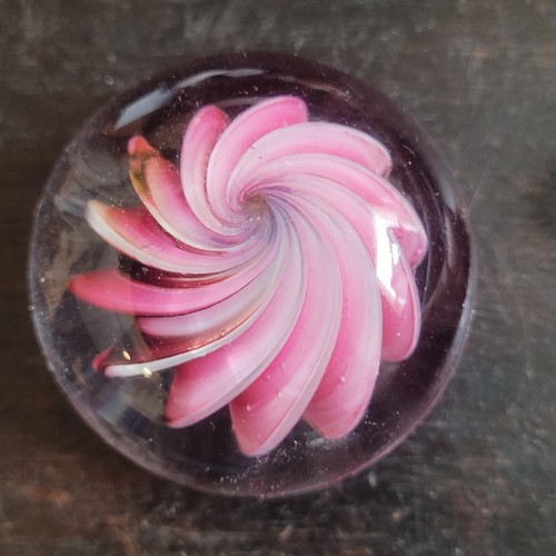 Uredale art glass paperweight - art,