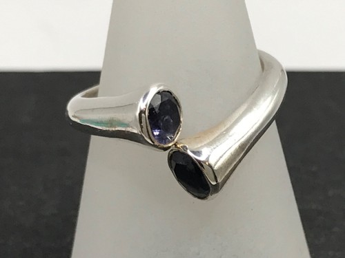 Iolite ring solid sterling - iolite,