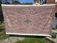 Beautiful Vintage Edinburgh Wool Paisley Material Large Piece 