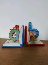 Walt Disney Store Winnie The Pooh Taking a Nap Fig Bookends Statue Set