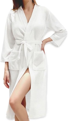 Women waffle dressing gown - women's,