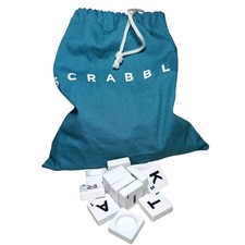 Green Scrabble TILE BAG and 99