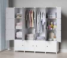 Portable Wardrobe with 16 Cube