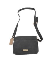 Biba Black Pebbled Leather