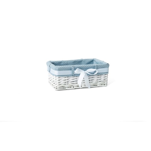 White wicker storage - storage, gift