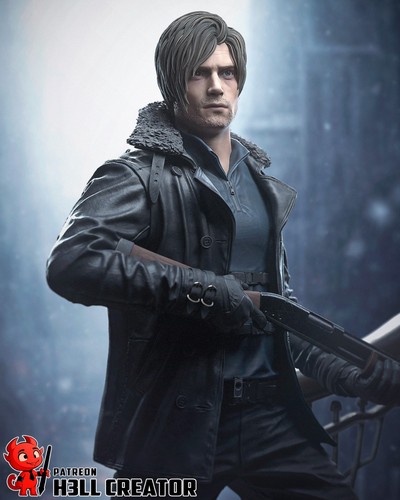 Leon kennedy unpainted model - leon,