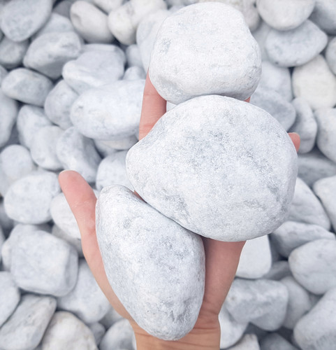 Decorative garden stones snow - stones,