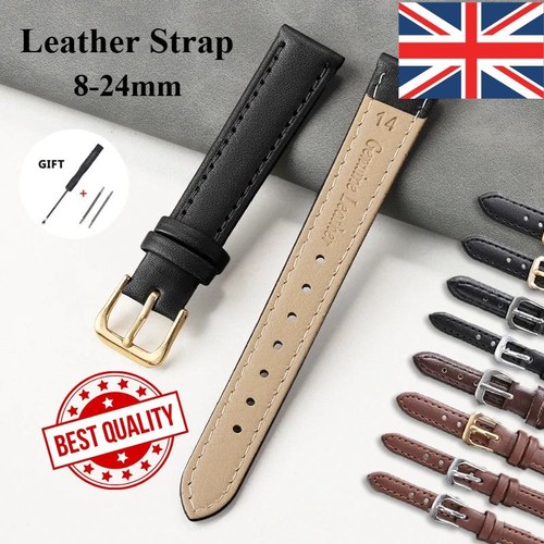Genuine leather watch strap - leather,