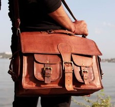 CJ Men's Genuine Brown Leather