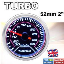 Car 52mm 2" Universal Turbo Boost Gauge Pressure Vacuum Meter Dial Psi LED Light