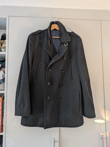 John lewis men wool peacoat - john,