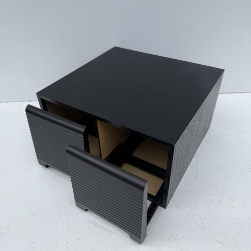 Black drawer cd media - x,
