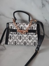 RIVER ISLAND Monogram Mini  Cross Body bag .New Without Tags 