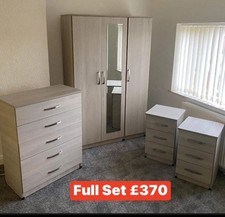 Brand New 3 Doors Wardrobe Full Set Only £370, FREE FITTING/Assembly ❤️