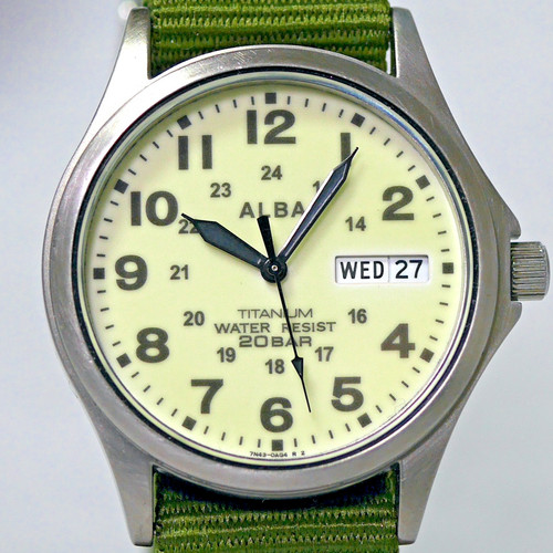 Seiko alba 7n43 0ae0 - alba, titanium