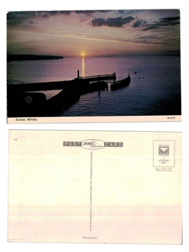 Postcard sunset whitby - -, sunset,