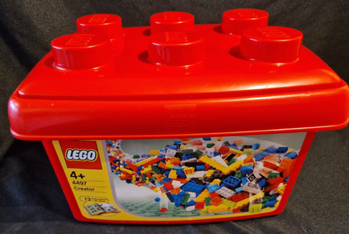 Lego red stud storage - lego,
