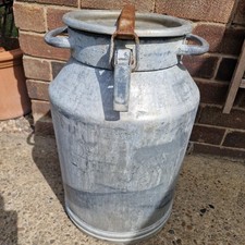 Old Vintage Aluminum Milk