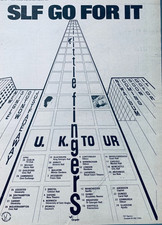 STIFF LITTLE FINGERS 1981 POSTER ADVERT UK CONCERT TOUR GO FOR IT Chrysalis