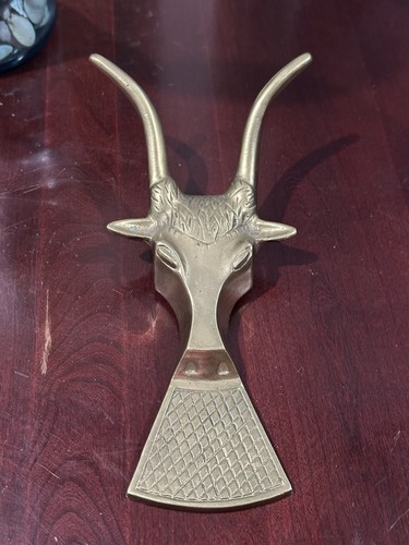 Vintage solid brass bull - vintage,