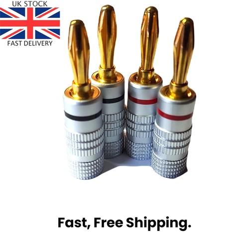 8pc professional banana plugs - banana,