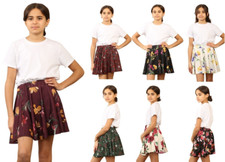 Girls Floral Flared Skater