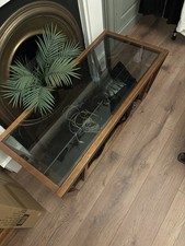 Harvey’s Glass And Wood Coffee Table