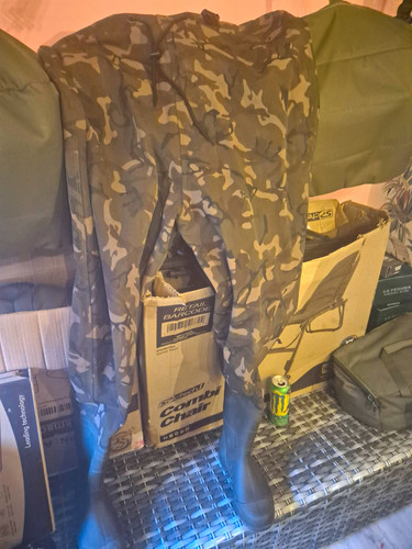 Camouflage pvc chest waders - pvc,