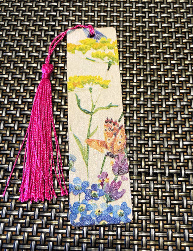 Floral butterfly wooden