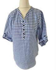 Emily Rose V-neck Blouse blue