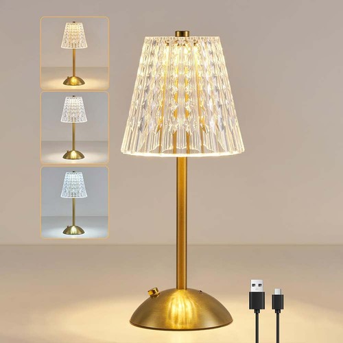 Crystal table lamp - crystal,