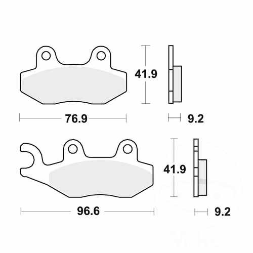 Trw brake pads mcb689ec fits - mcb689ec,