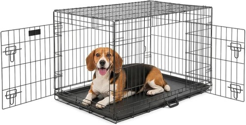 Double door medium pet crate - door,