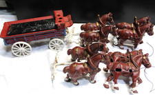 Vtg Budweiser Horse Drawn