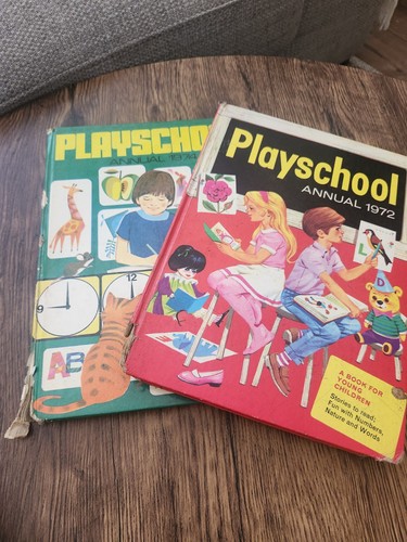 Vintage playschool annuals - vintage,