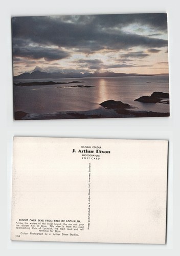 Postcard sunset over skye - -,