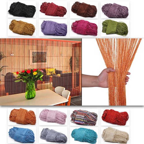 String curtain panels door fly - panels,