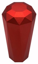 red D2 gear knob tall for