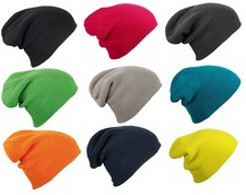 SLOUCH BEANIE KNITTED OVERSIZE BEANIE WARM WINTER HAT CAP  Mens Womens