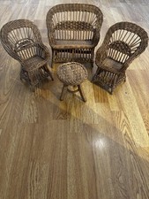 Vintage dolls wicker furniture - vintage,