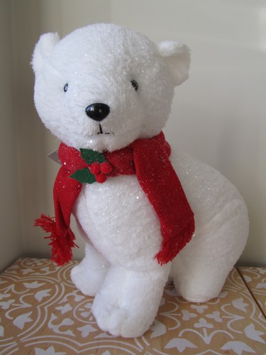 Polar bear glittered - polar,