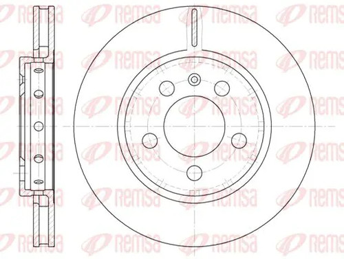 Brake disc rear axle vented - brake,