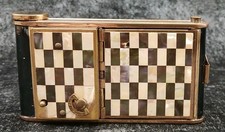 Reuge Ste Croix Vintage Camera Compact Swiss Music Box Lipstick Powder U2S2