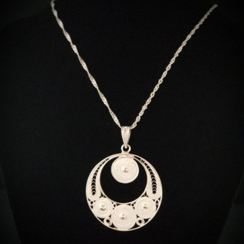 Assyrian filigree crescent - assyrian,