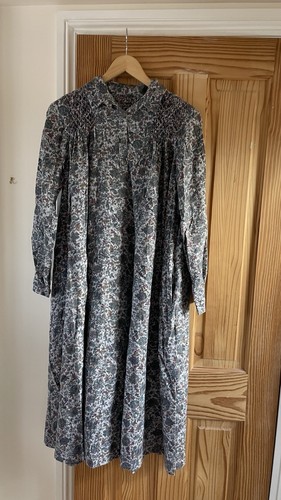 Paisley dress with smocking - paisley,