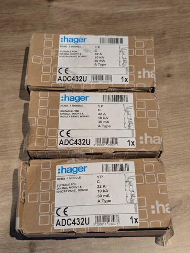Hager rcbo adc432u 32a - 230v, c