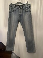 Lee X-Line Powell jeans 34W 32L light blue straight leg denim